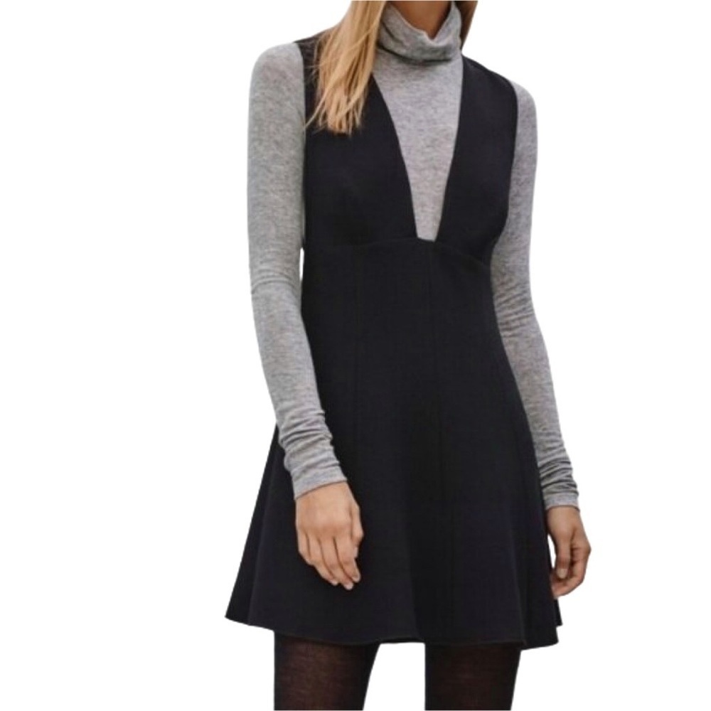 Aritzia Wilfred Deep V Plunge Montbrun Dress - Picture 2 of 9